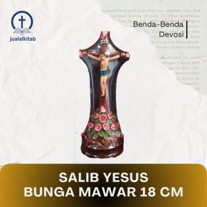Salib Yesus 18 cm Bunga Mawar